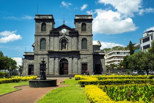 Vista esterna della chiesa dell'Immacolata Concezione a Port Louis, Mauritius