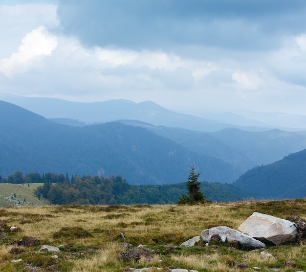 Vista estiva dalla strada Transalpina