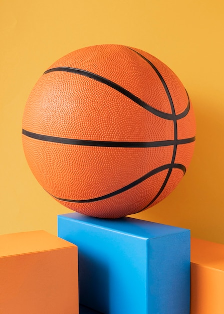Vista frontale del basket