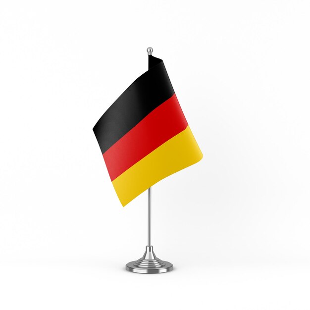 Vista frontale della bandiera della Germania