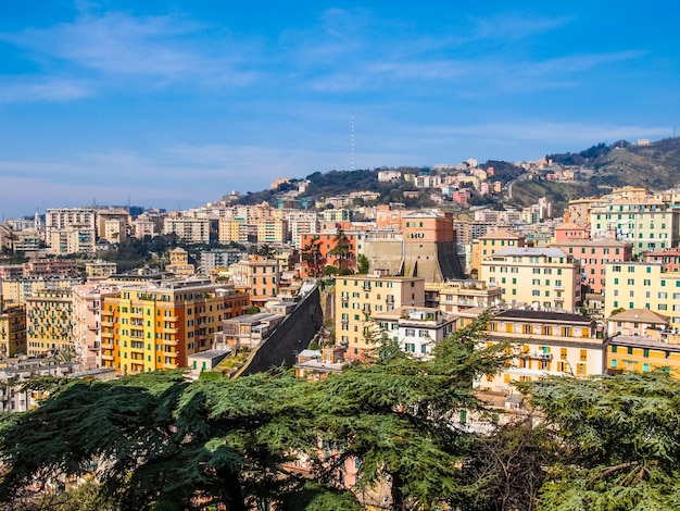 Vista HDR di Genova Italia