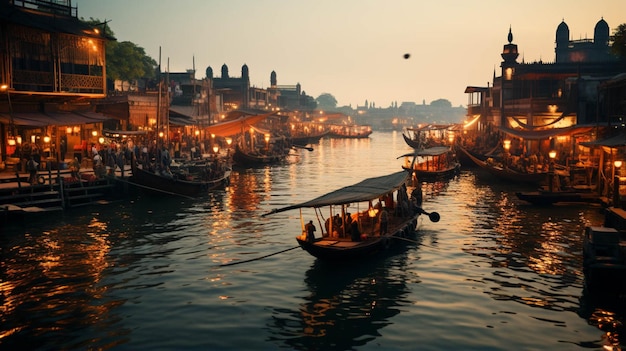 Vista in primo piano del Dubai Creek