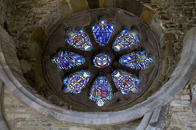 Vista interna della cattedrale di St David's nel Pembrokeshire il 13 settembre 2019