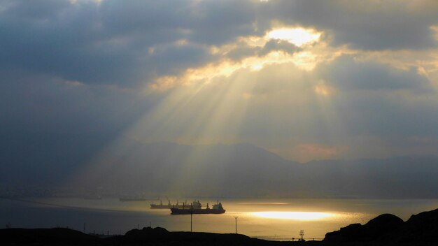 Vista mare dalla montagna. Eilat. Israele