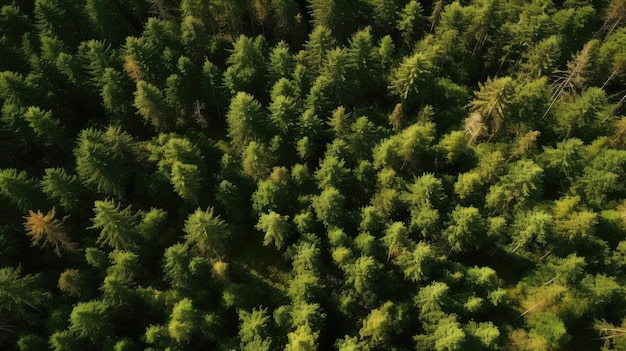 Vista naturale del fondo di struttura della bella pineta dall'alto HD