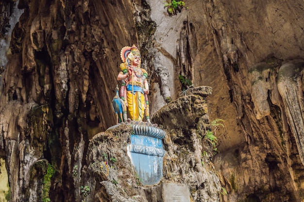 Vista nelle grotte di Batu, vicino a Kuala Lumpur, Malesia.
