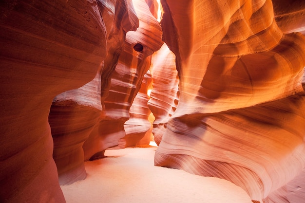 Vista orizzontale del famoso Antelope Canyon, USA