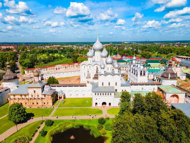 Vista panoramica aerea del Cremlino di Rostov Russia