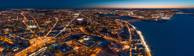 Vista panoramica aerea di Nizhny Novgorod Russia