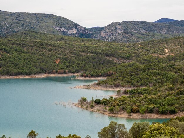 Vista panoramica Canyelles serbatoio Spagna