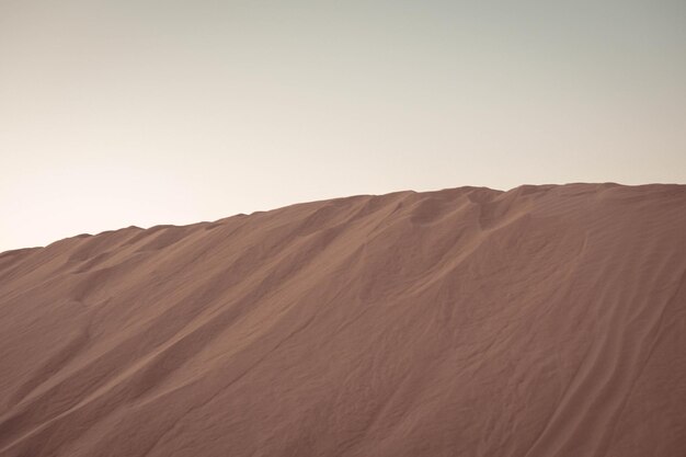 Vista panoramica del deserto contro un cielo limpido