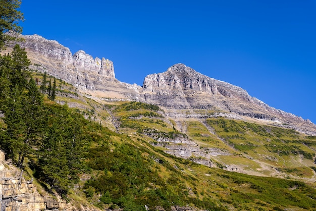 Vista panoramica del Glacier National Park