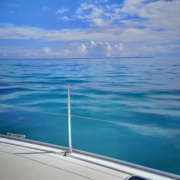 Vista panoramica del mare contro il cielo