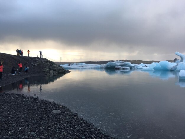 Vista panoramica del mare contro il cielo