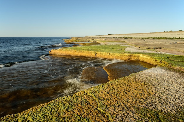 Vista panoramica del mare contro un cielo limpido