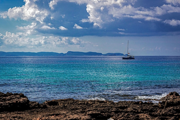 Vista panoramica del mare sul cielo