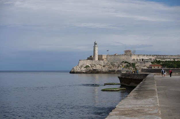 Vista panoramica del mare sul cielo