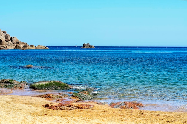 Vista panoramica del mare sul cielo