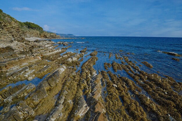 Vista panoramica del mare sul cielo