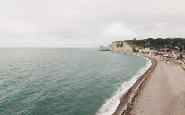 Vista panoramica del mare sul cielo