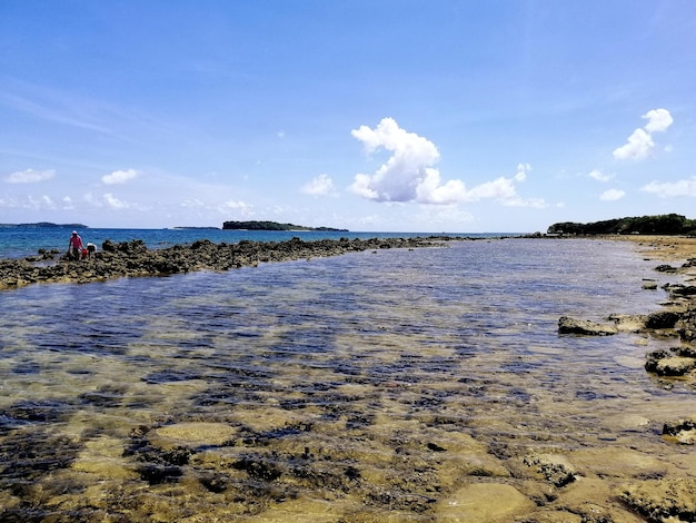 Vista panoramica del mare sul cielo