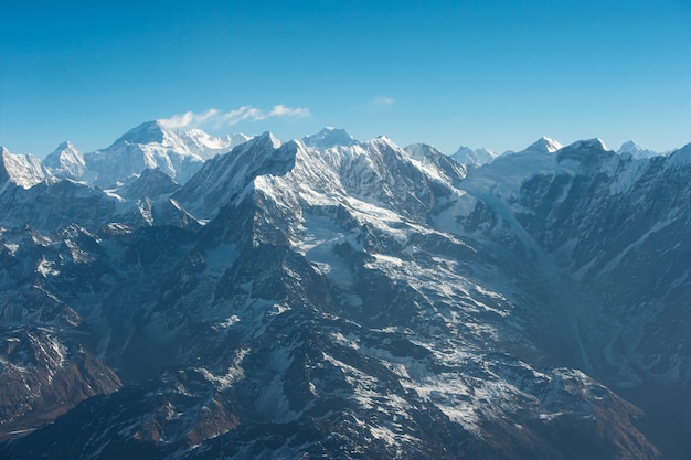 Vista panoramica del monte Everest, napal dell'Himalaya.