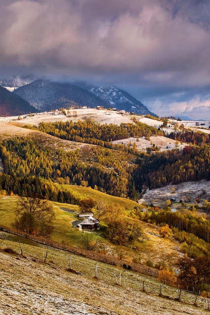 Vista panoramica del paesaggio contro il cielo