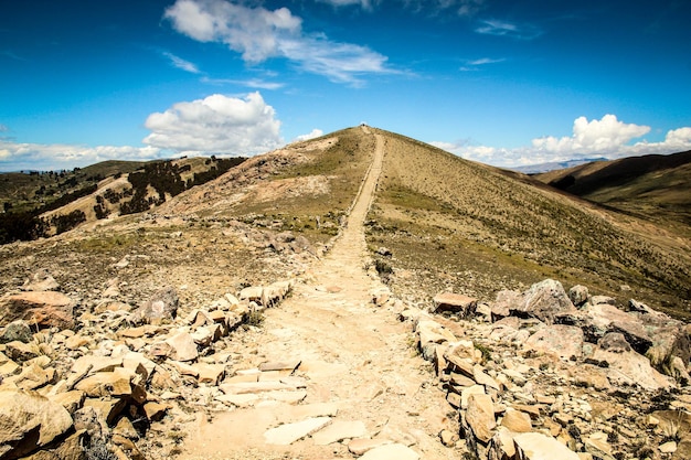 Vista panoramica del paesaggio contro il cielo