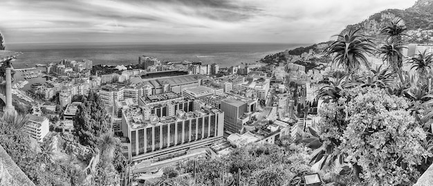 Vista panoramica del quartiere di Fontvieille nel Principato di Monaco