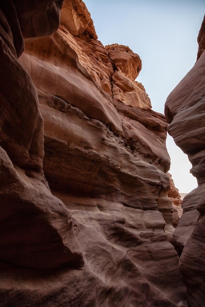 Vista panoramica del Red Canyon a Eilat Israele