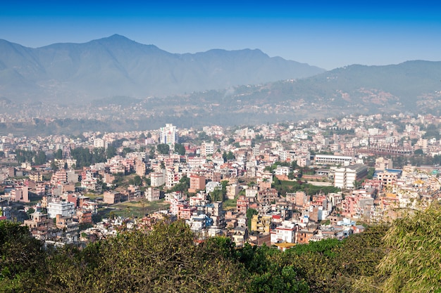 Vista panoramica della città di Kathmandu