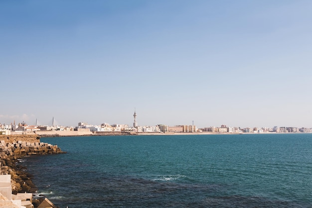 vista panoramica della costa della città spagnola