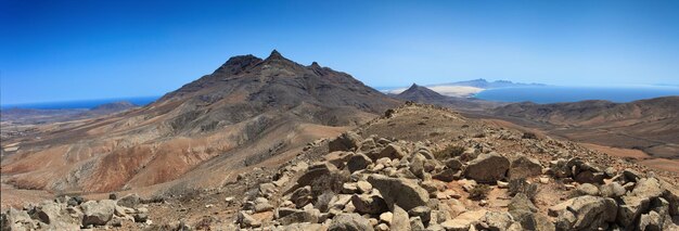 Vista panoramica della penisola di Jandia nel sud di Fuerteventura