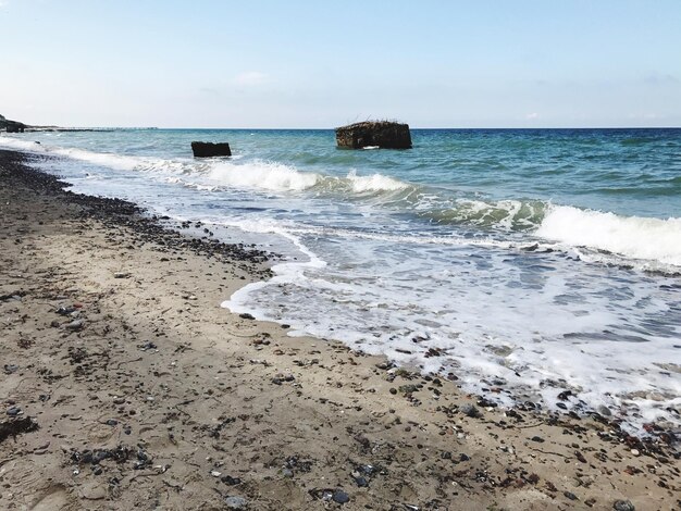 Vista panoramica della spiaggia contro il cielo