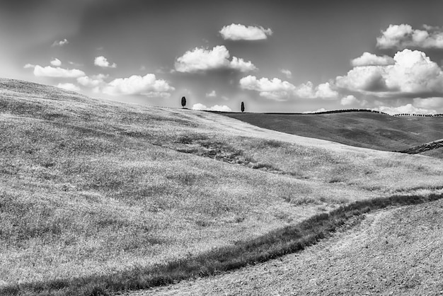 Vista panoramica della terra contro il cielo