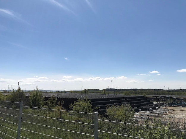 Vista panoramica della terra contro il cielo