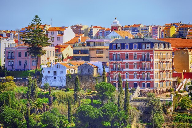 Vista panoramica di Lisbona, Portogallo