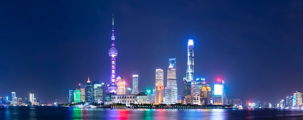 Vista panoramica di Lujiazui, Shanghai