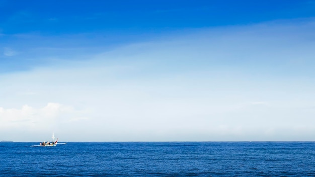 Vista panoramica di Sea scape in una bella giornata