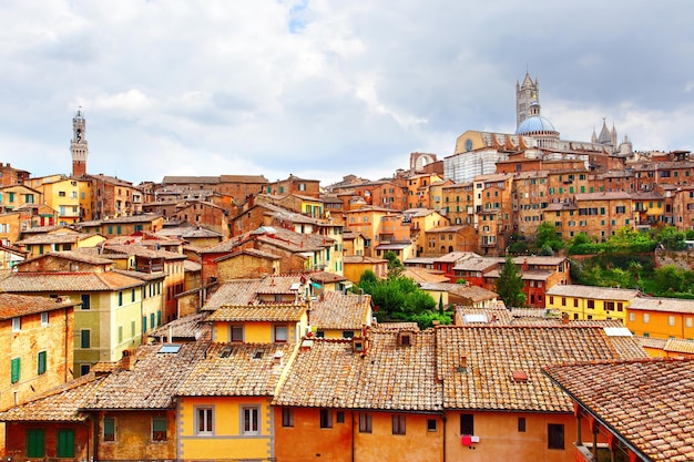 Vista panoramica di Siena, Italia