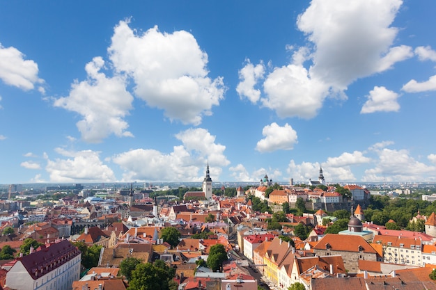 Vista panoramica di Tallinn