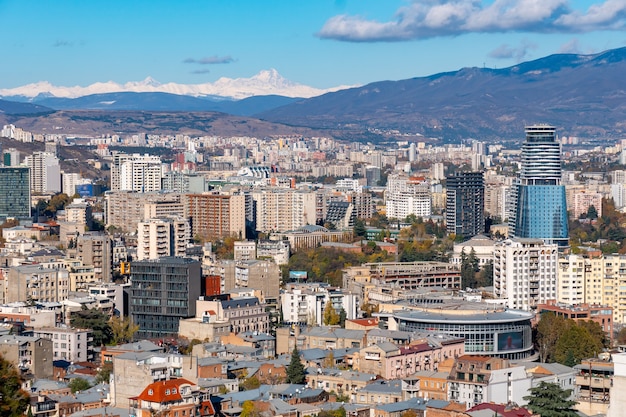 vista panoramica di tbilisi