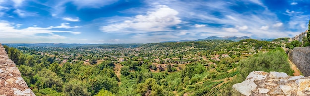 Vista panoramica nella città di SaintPauldeVence Costa Azzurra Francia