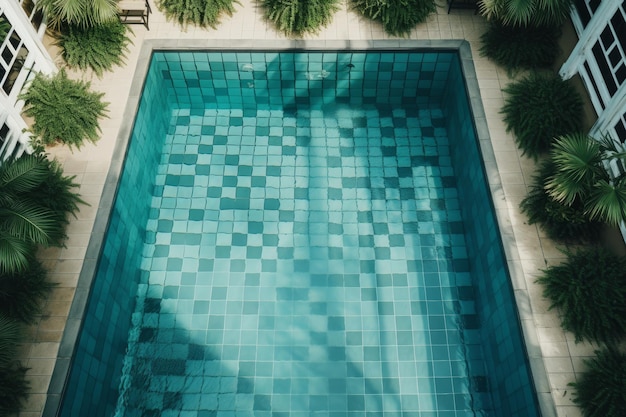 Vista piscina d'acqua Party blue Genera Ai