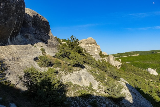 Vista pittoresca delle sfingi di Bakhchisarai Bakhchisarai Crimea Russia La penisola di Crimea