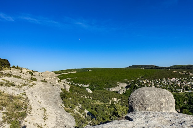 Vista pittoresca delle sfingi di Bakhchisarai Bakhchisarai Crimea Russia La penisola di Crimea