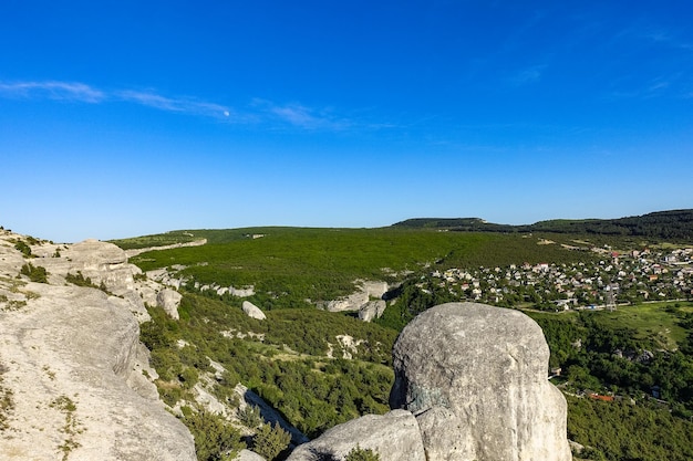 Vista pittoresca delle sfingi di Bakhchisarai Bakhchisarai Crimea Russia La penisola di Crimea