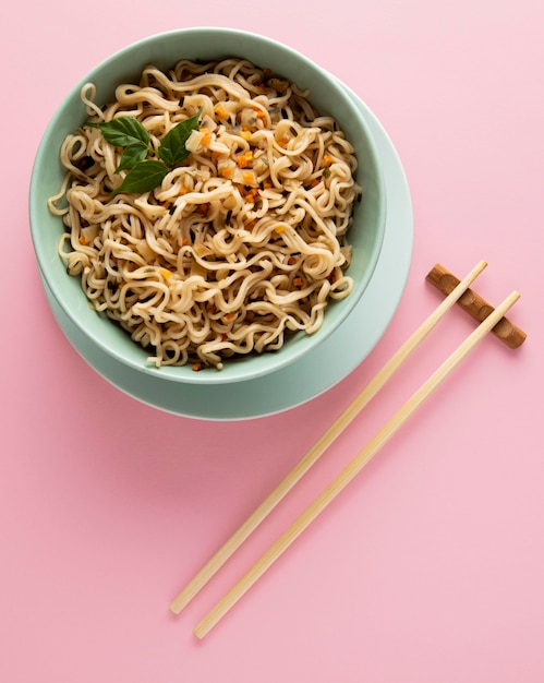 Vista ravvicinata del delizioso concetto di ramen