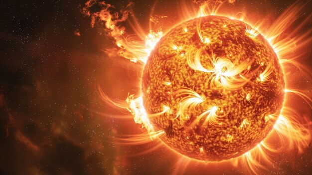 Vista ravvicinata dell'attività solare attiva e delle CME di espulsione di massa coronale