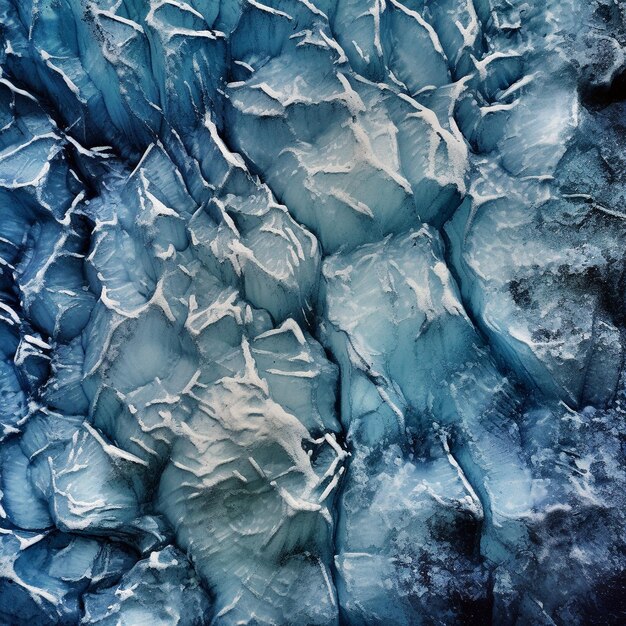 vista ravvicinata di molti pezzi di neve e ghiaccio